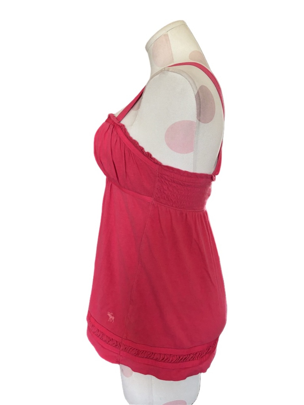 Y2K Abercrombie & Fitch Babydoll Tank Top - Red - M - Picture 5 of 8